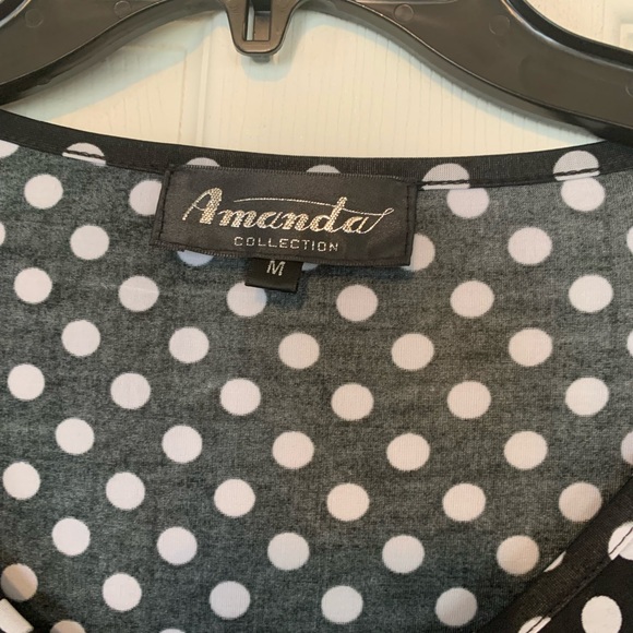 Beautiful Black polka dot dress - Picture 3 of 4